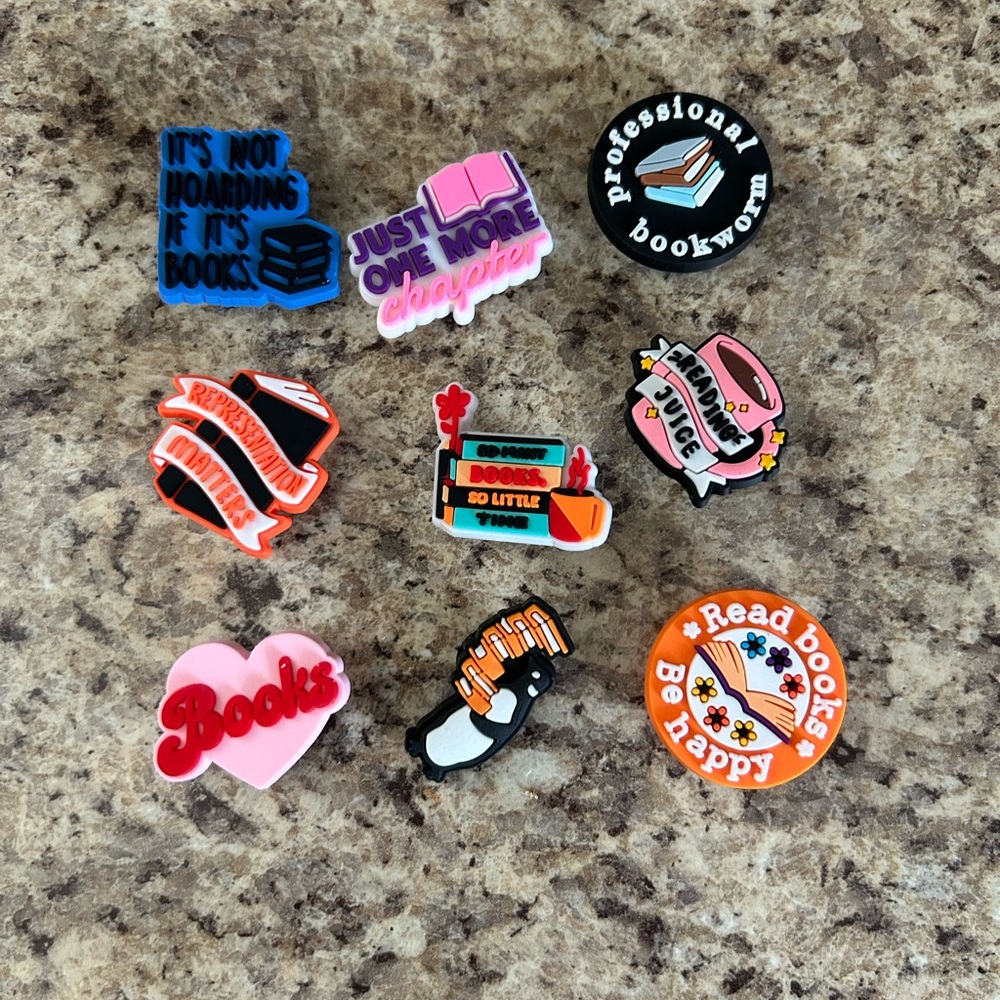 Book/Reading Croc Charms